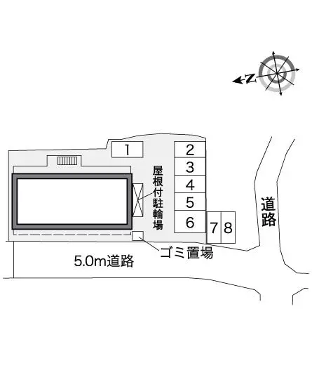 ★手数料０円★東大阪市中石切町４丁目　月極駐車場（LP）